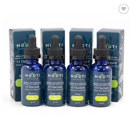 Hooti Extracts 1:1 Tinctures Hybrid 1000mg