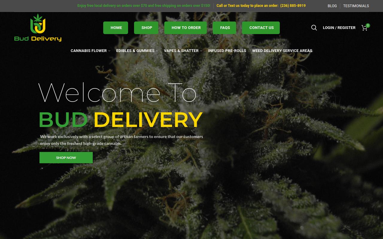 Bud-Delivery website