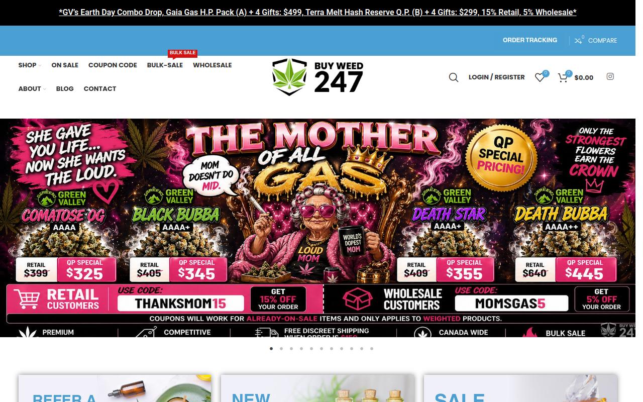 BuyWeed247 website