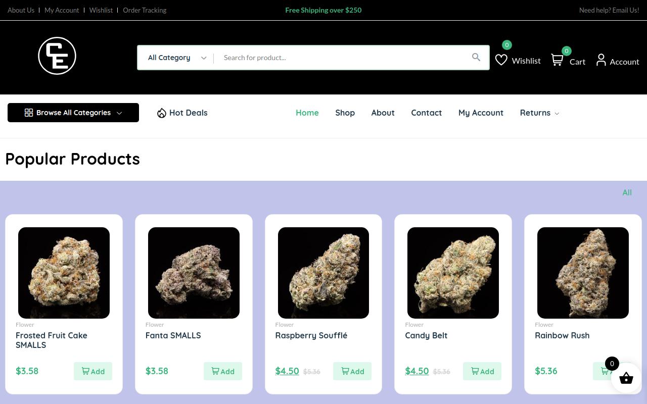 Cannabis Extractions website