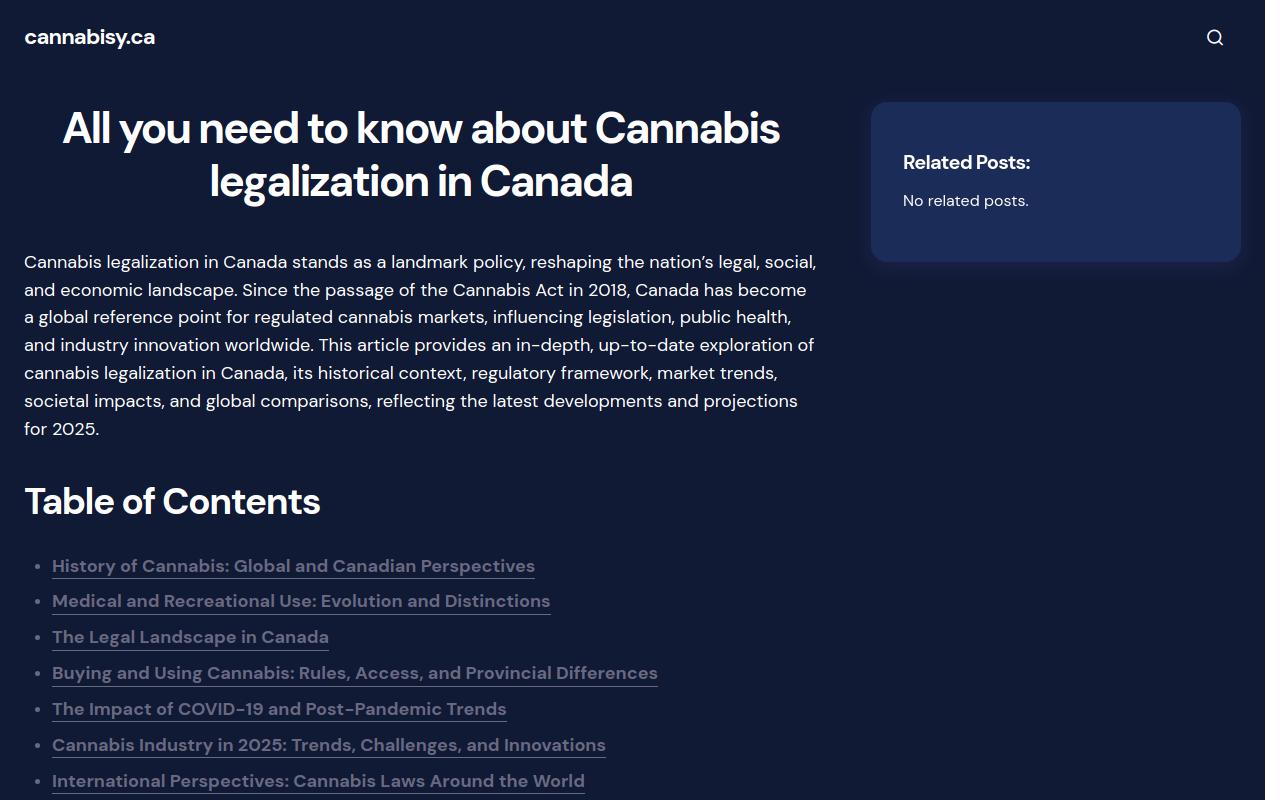 Cannabisy website