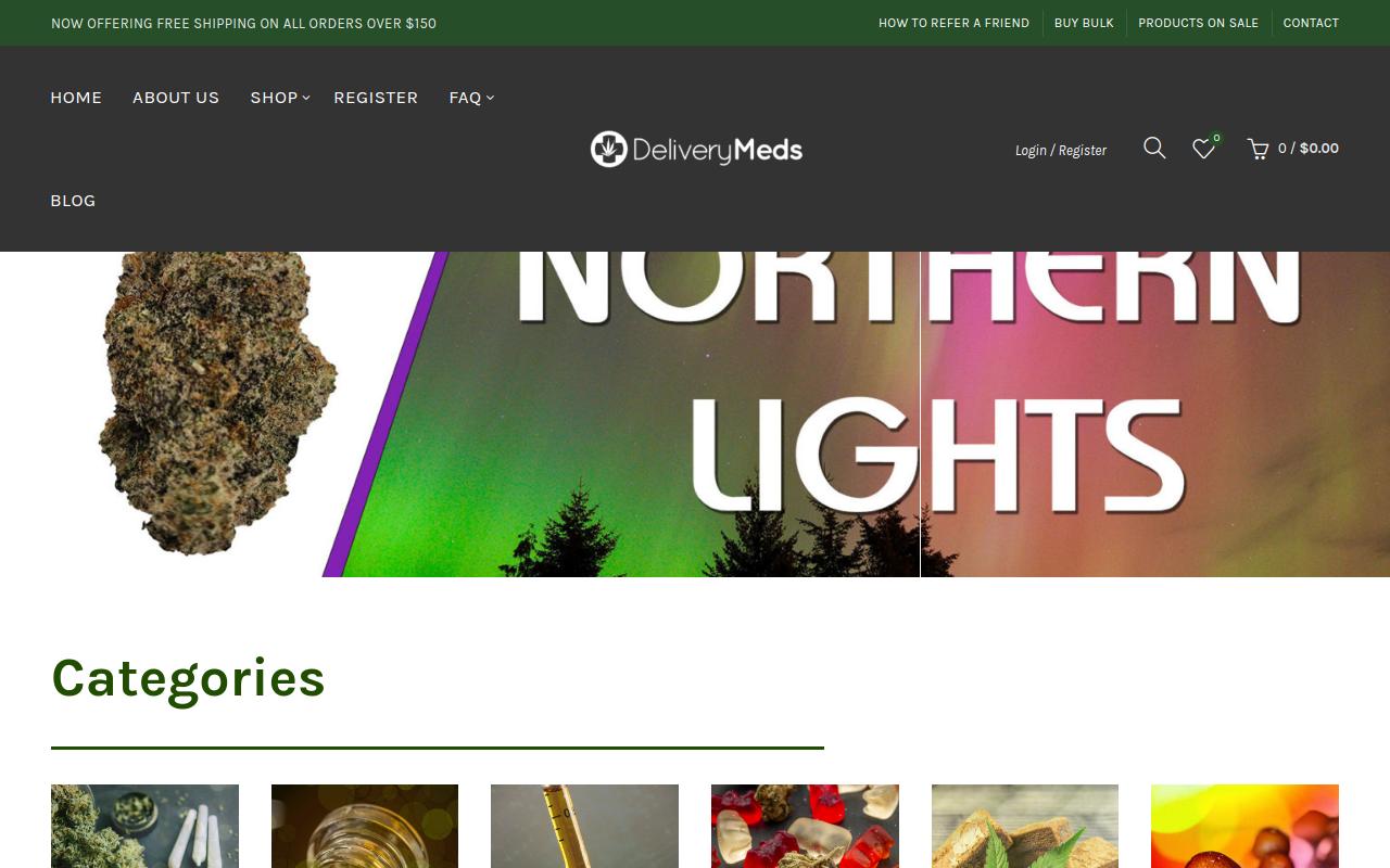 Delivery Meds website