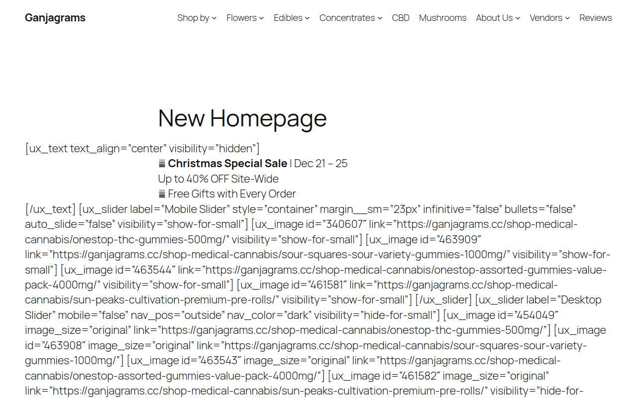 GanjaGrams website