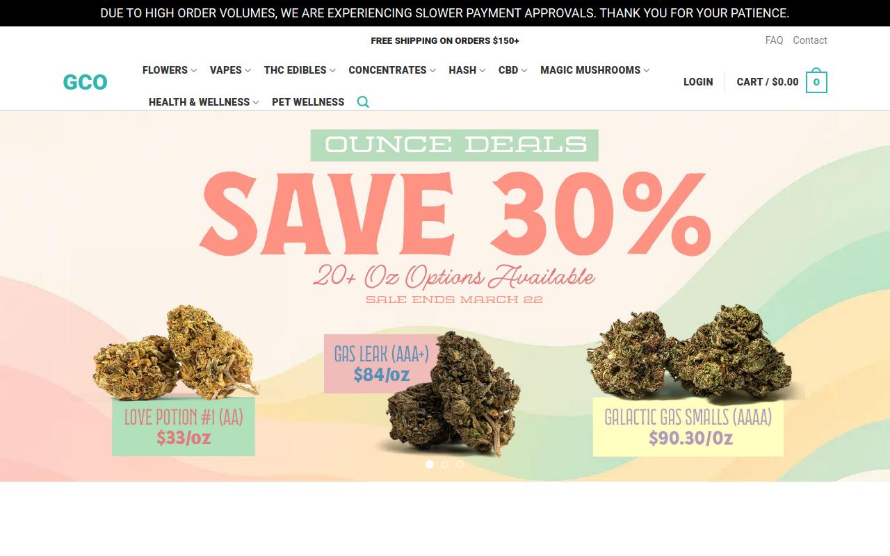 Get Cannabis Online website