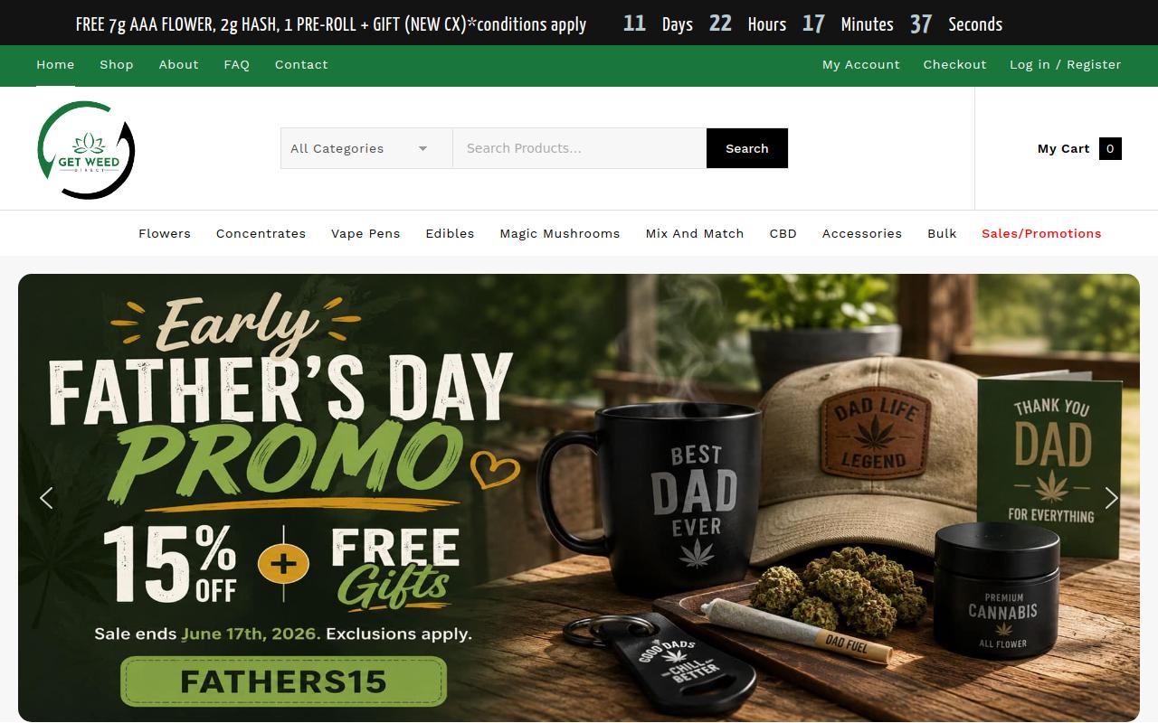 GetWeedDirect website