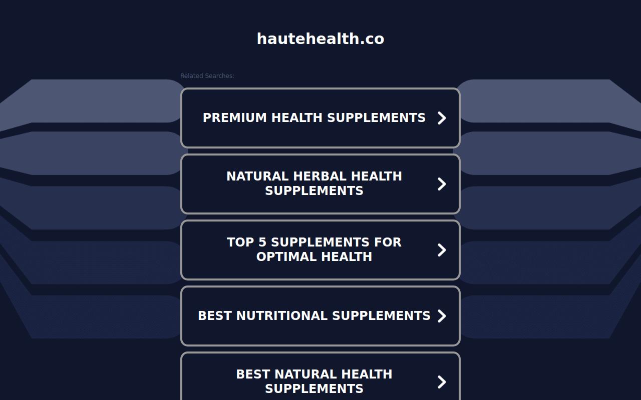 Haute Health website