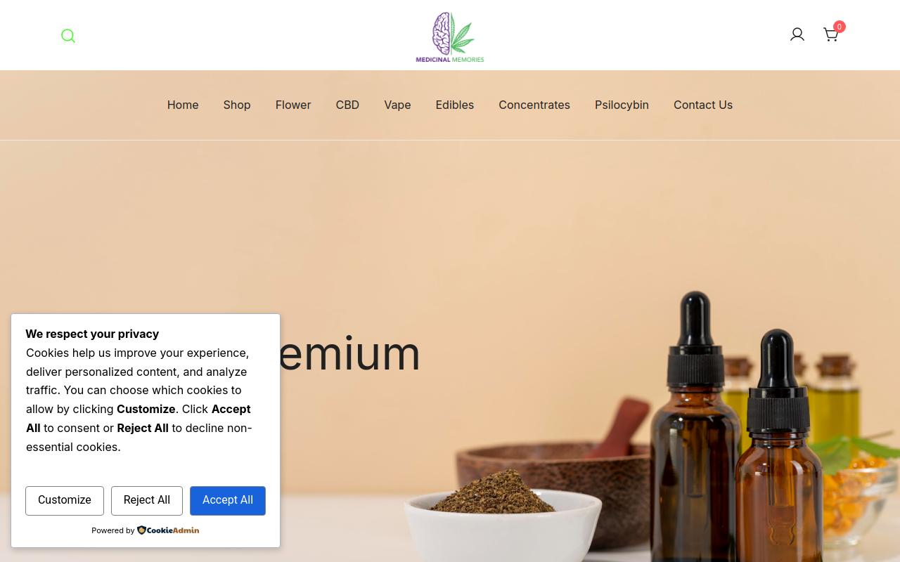 MedicinalMemories website