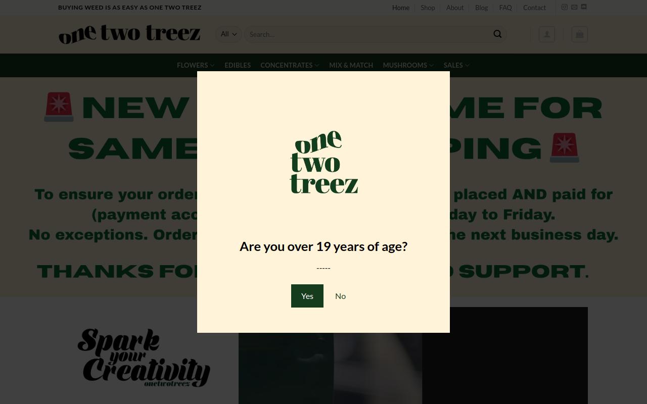 OneTwoTreez website