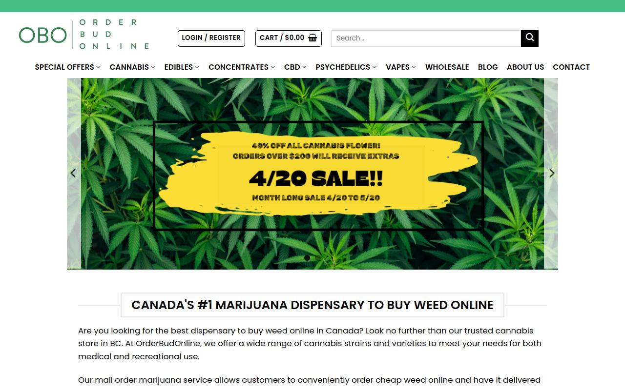 OrderBudOnline website