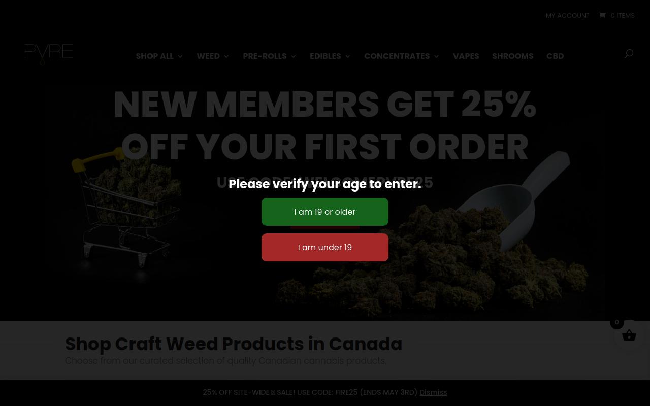 PvreProducts website