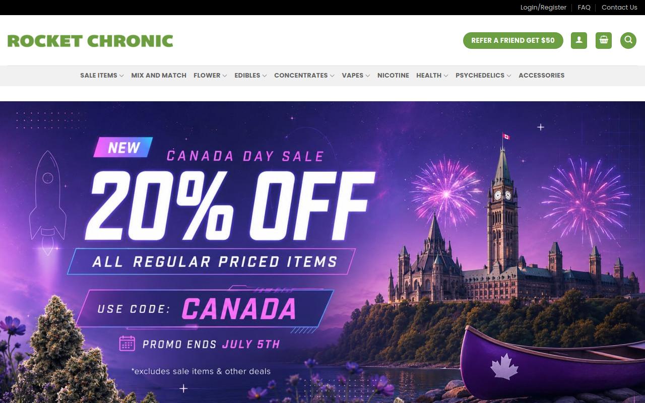 RocketChronic website