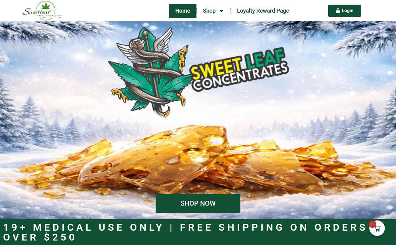 Sweetleaf Concentrates website
