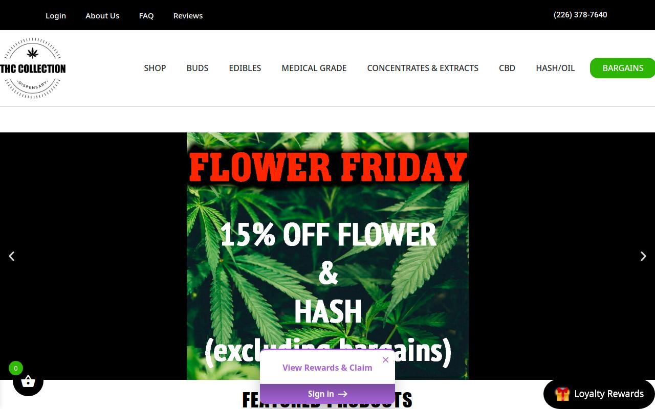 THC Collection website