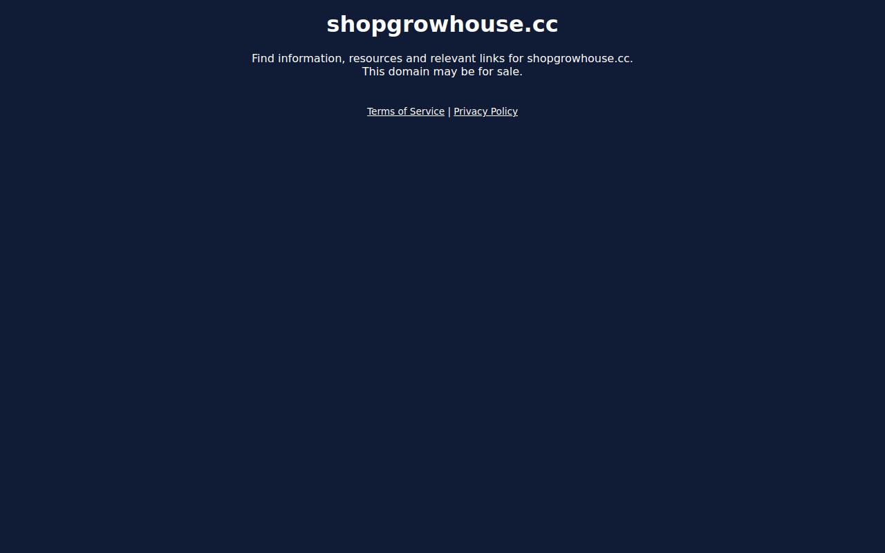 TheGrowHouse website