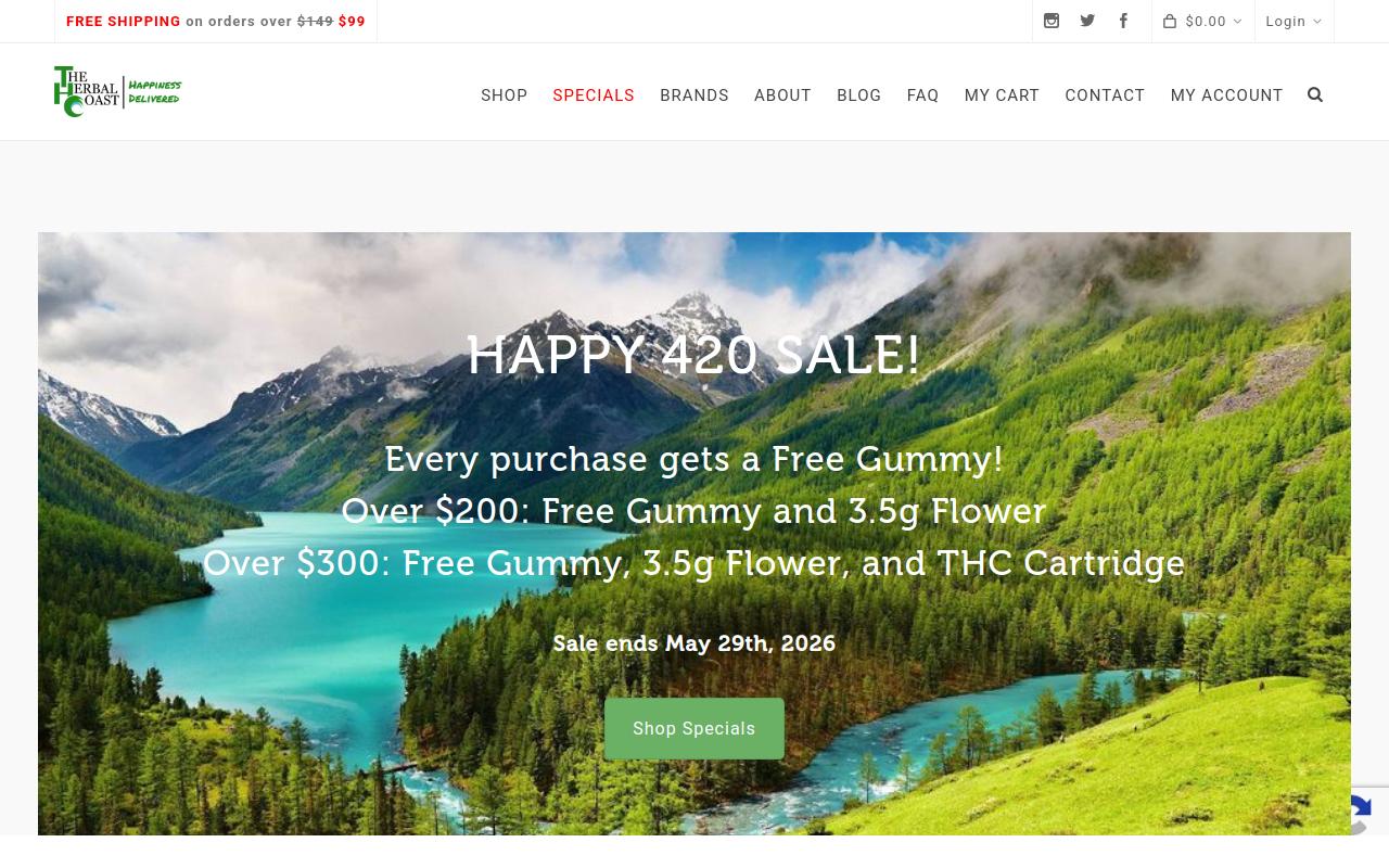 The Herbal Coast website