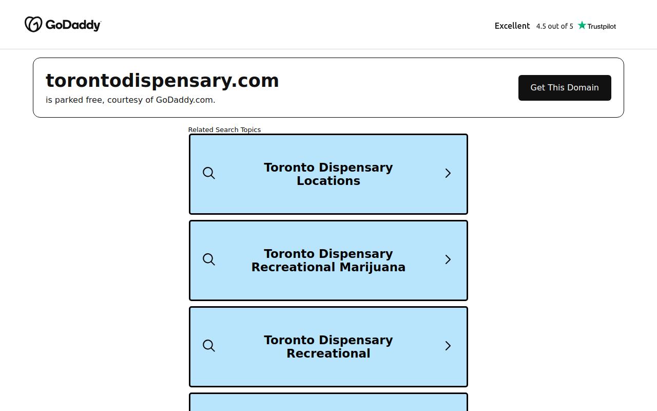 Toronto Dispensary website