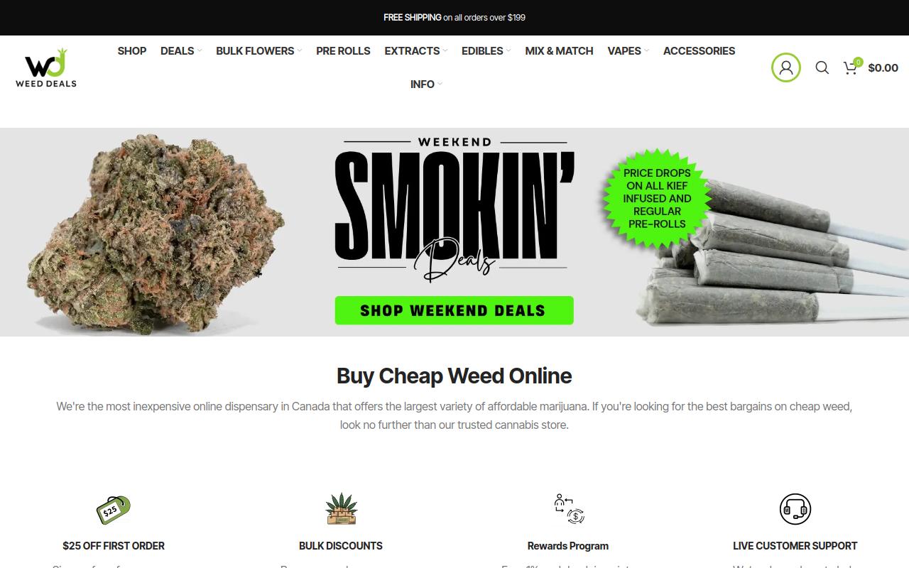Weed-Deals website