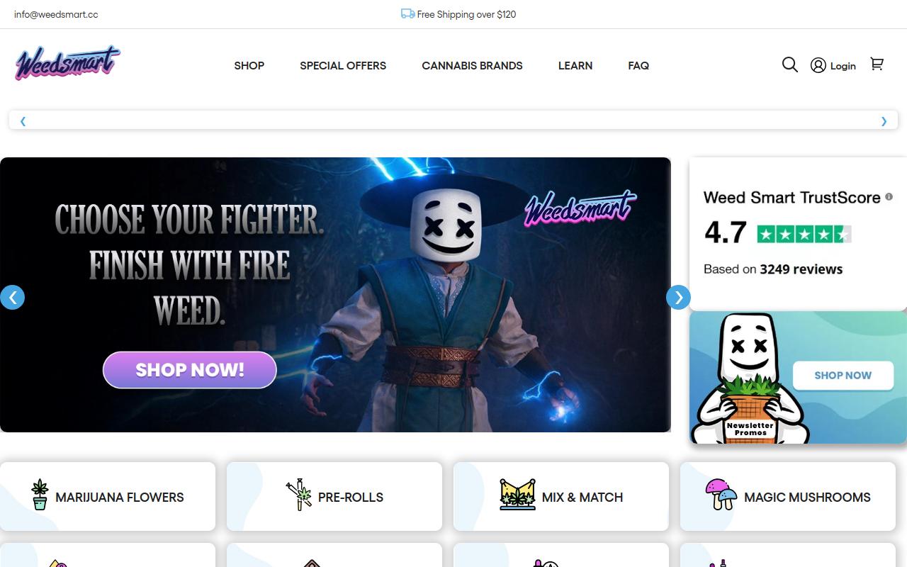 WeedSmart website